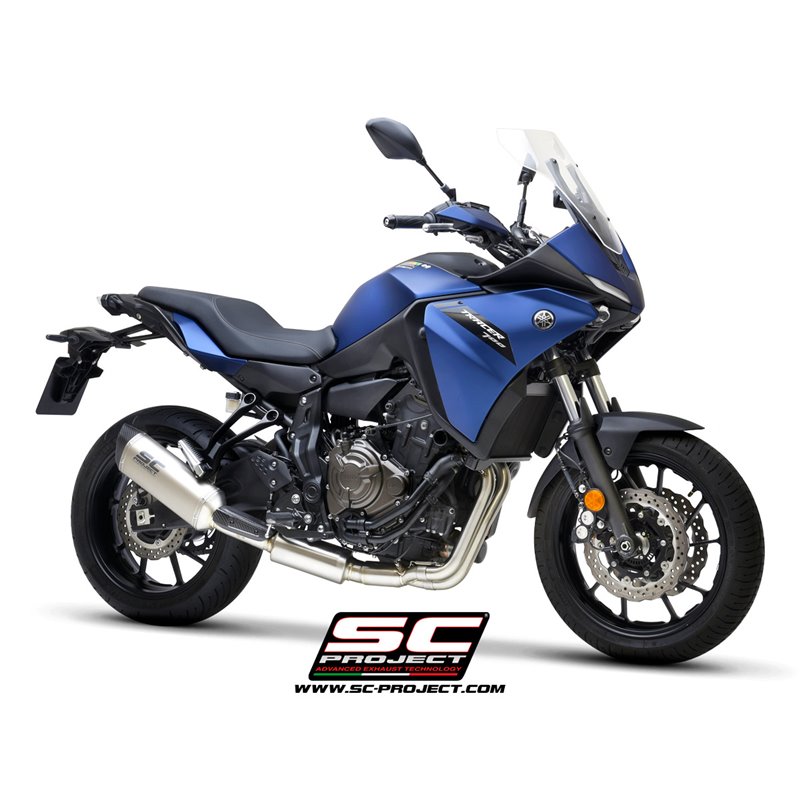 Uitlaatsysteem 2-1 SC1-S RVS/titanium Yamaha MT-07/Tracer