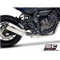 Uitlaatsysteem 2-1 SC1-S RVS/titanium Yamaha MT-07/Tracer