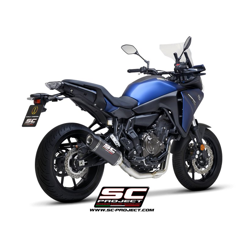 Uitlaatsysteem 2-1 SC1-S RVS/carbon Yamaha MT-07/Tracer