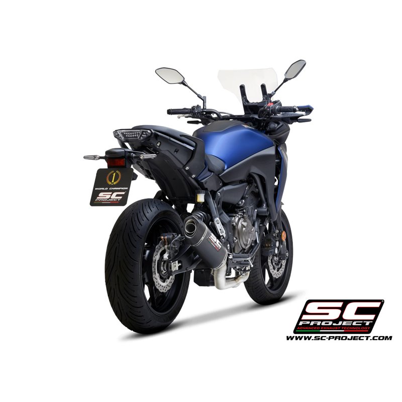 Uitlaatsysteem 2-1 SC1-S RVS/carbon Yamaha MT-07/Tracer