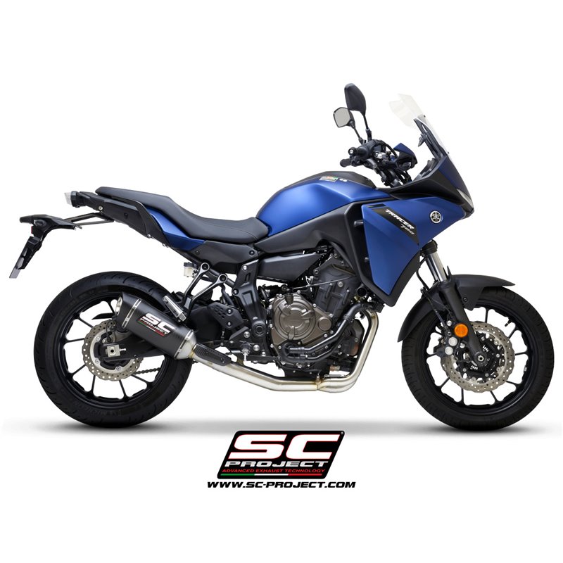 Uitlaatsysteem 2-1 SC1-S RVS/carbon Yamaha MT-07/Tracer