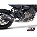 Full System 2-1 SC1-S RVS/carbon Yamaha MT-07/Tracer