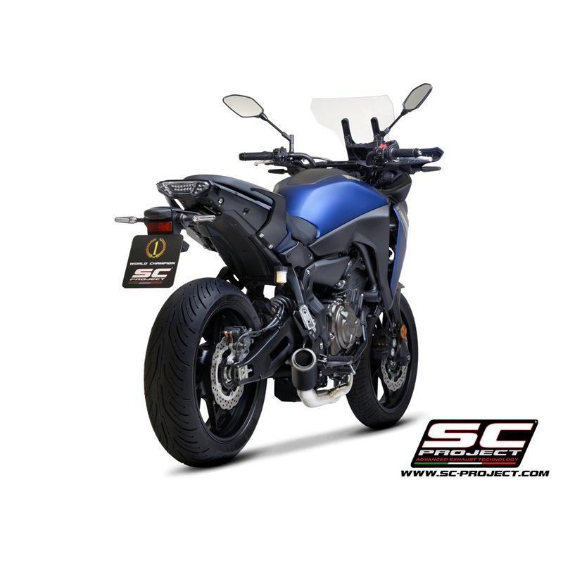 Full System 2-1 CR-T RVS/carbon Yamaha MT-07/Tracer