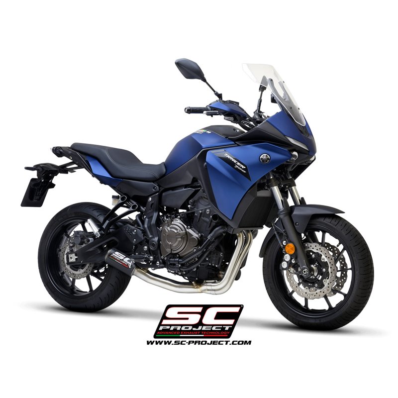 Full System 2-1 CR-T RVS/carbon Yamaha MT-07/Tracer