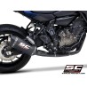 Uitlaatsysteem 2-1 SC1-S matzwart/carbon Yamaha MT-07/Tracer