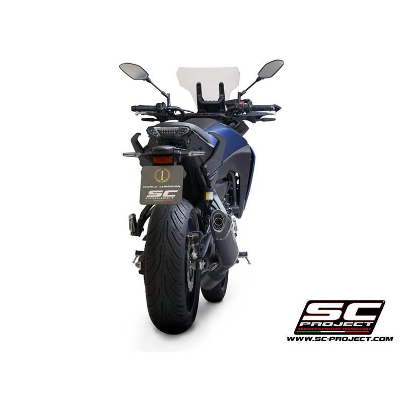 Uitlaatsysteem 2-1 SC1-S matzwart/carbon Yamaha MT-07/Tracer