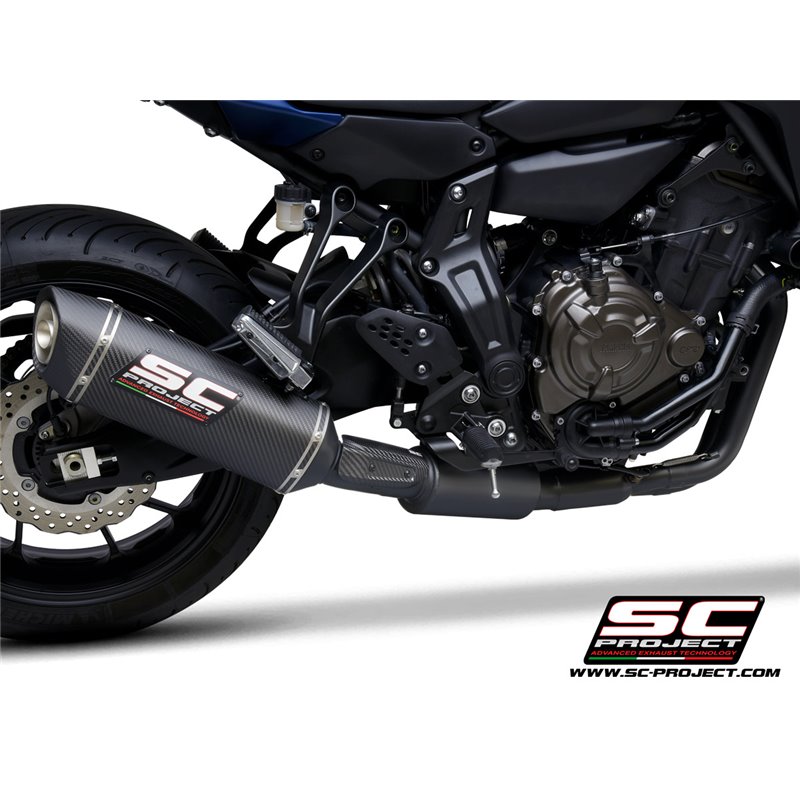 Full System 2-1 SC1-S matt black/carbon Yamaha MT-07/Tracer