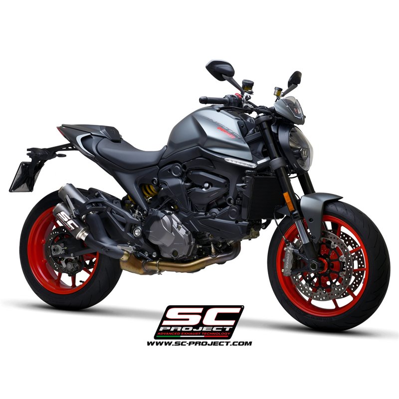 Exhaust CR-T (double) carbon Ducati Monster 937 