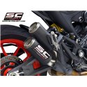 Uitlaat CR-T (double) carbon Ducati Monster 937 