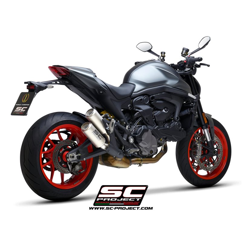 Uitlaat CR-T (double) titanium Ducati Monster 937 