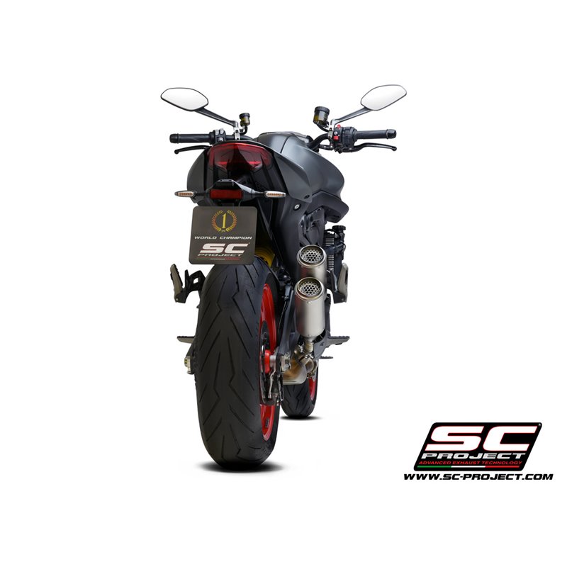 Uitlaat CR-T (double) titanium Ducati Monster 937 