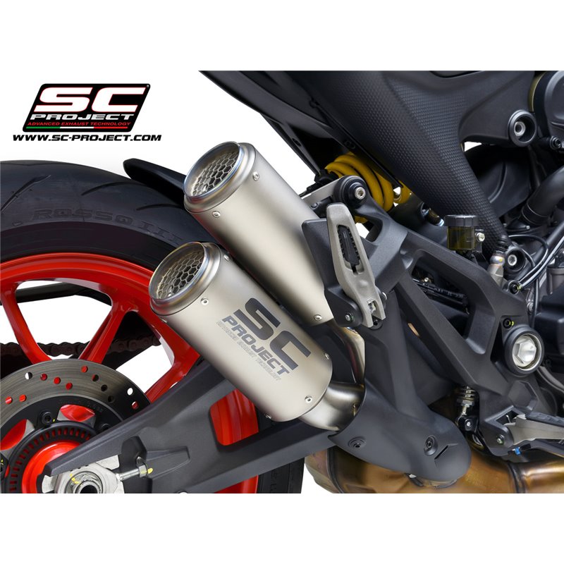 Uitlaat CR-T (double) titanium Ducati Monster 937 