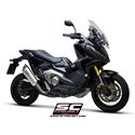 Uitlaat SC1-R titanium Honda X-ADV750