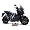 Uitlaat Oval carbon Honda X-ADV750