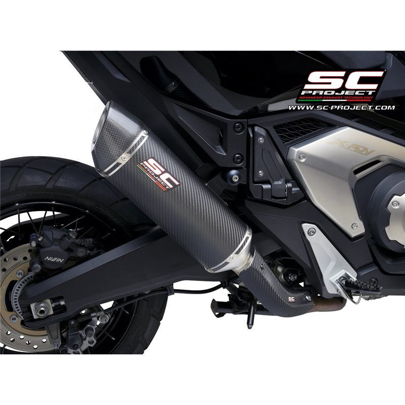 Uitlaat Oval carbon Honda X-ADV750