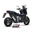 Uitlaat Oval titanium Honda X-ADV750