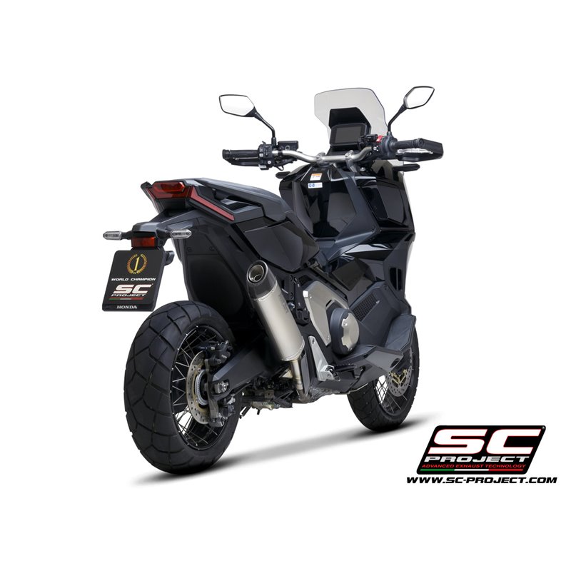 Uitlaat Oval titanium Honda X-ADV750