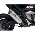 Uitlaat Oval titanium Honda X-ADV750