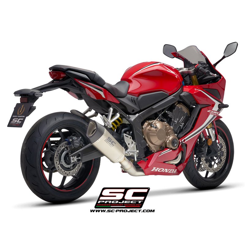 Uitlaatsysteem 4-1 SC1-R titanium Honda CB650R/CBR650R