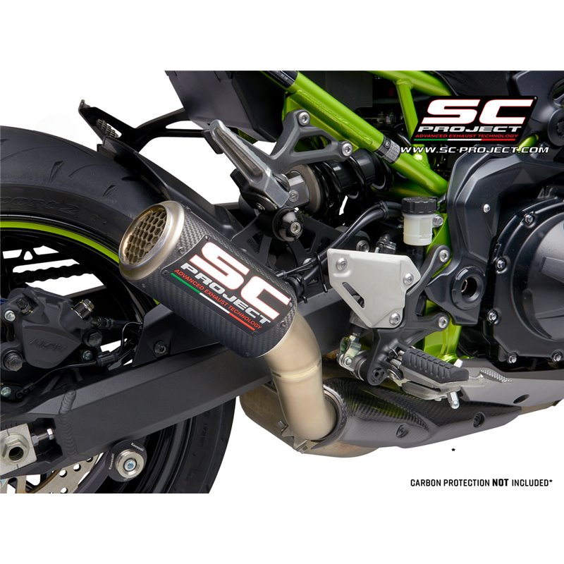 Uitlaat CR-T carbon Kawasaki Z900 (+A2)