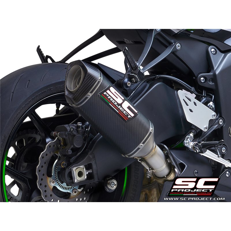 Uitlaat SC1-S carbon Kawasaki ZX-6R 636