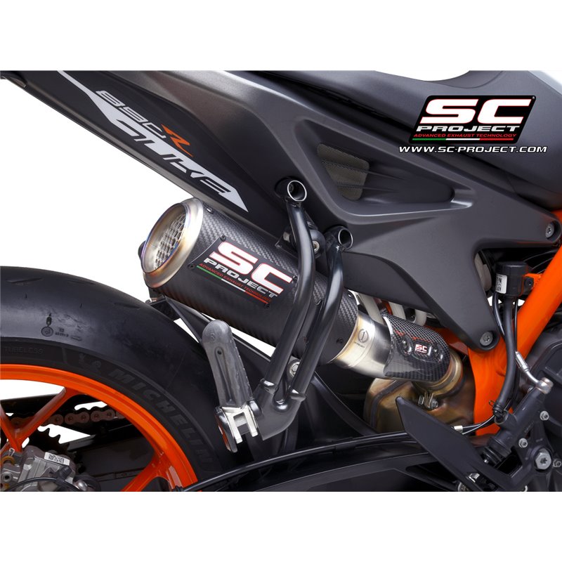 Uitlaat CR-T M2 carbon KTM 790/890 Duke