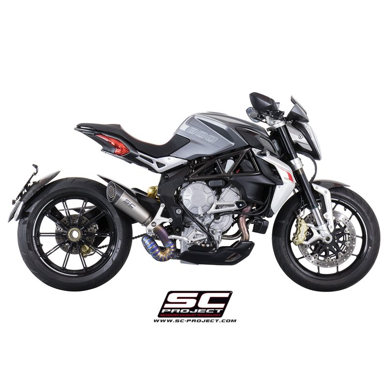 Uitlaat S1 titanium MV Agusta Brutale 675/800