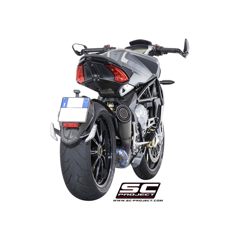 Uitlaat S1 titanium MV Agusta Brutale 675/800