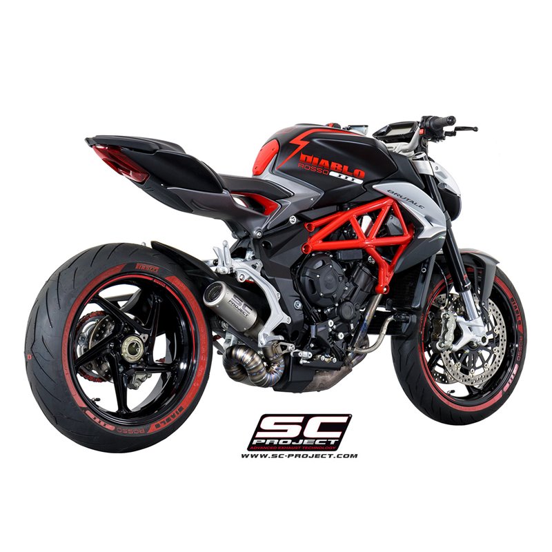 Uitlaat CR-T titanium MV Agusta Brutale 675/800