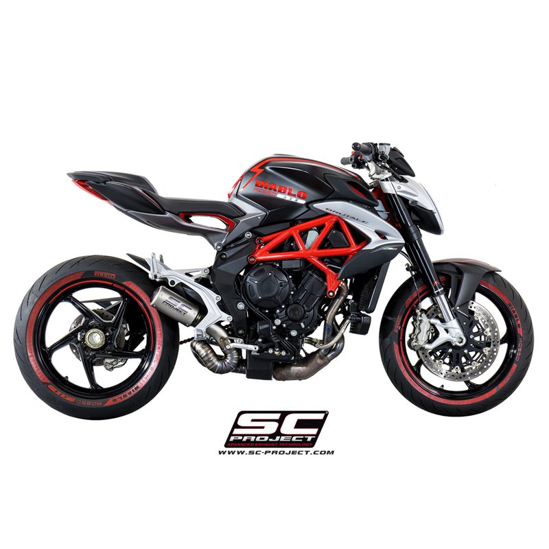 Uitlaat CR-T titanium MV Agusta Brutale 675/800