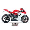 Uitlaat S1 titanium MV Agusta F3/Brutale 675/800