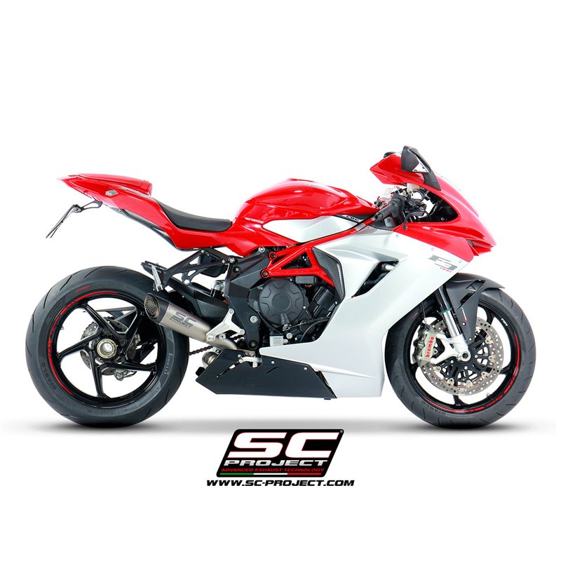 Uitlaat S1 titanium MV Agusta F3/Brutale 675/800