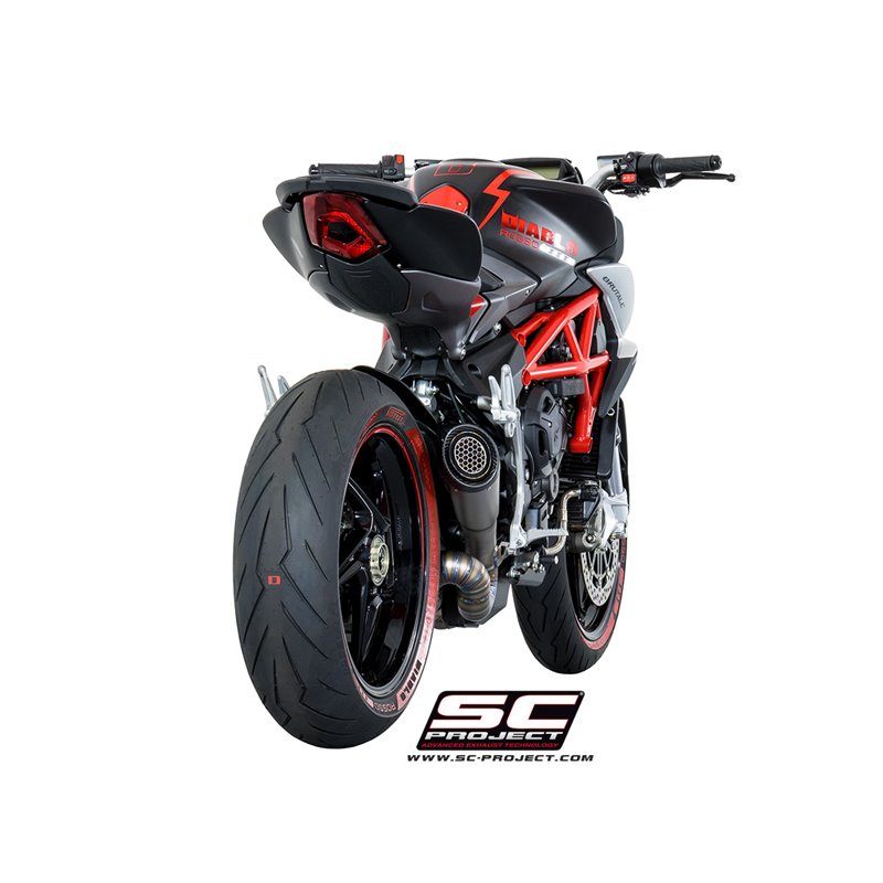 Uitlaat S1 titanium MV Agusta F3/Brutale 675/800