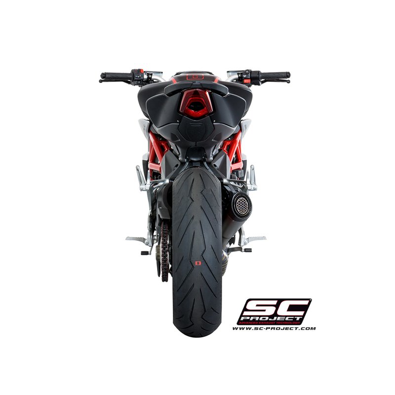 Uitlaat S1 titanium MV Agusta F3/Brutale 675/800