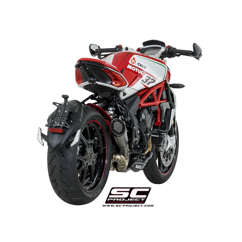 Uitlaat S1 titanium MV Agusta F3/Brutale 675/800