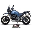 Exhaust Oval carbon Moto Guzzi V85TT