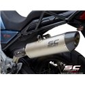 Exhaust Oval titanium Moto Guzzi V85TT