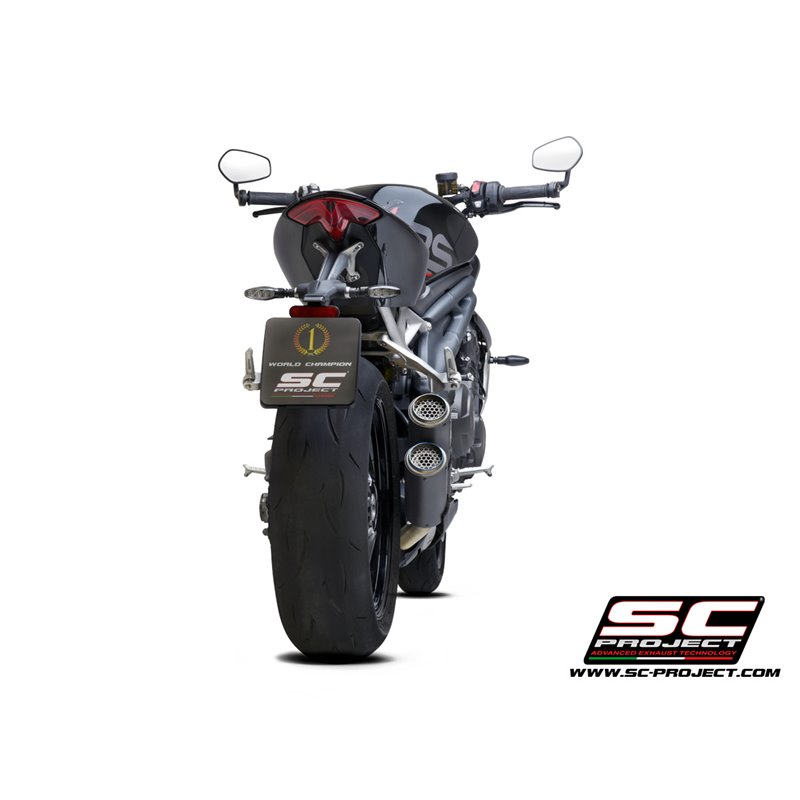 Exhaust Twin CR-T carbon Triumph Speed Triple 1200RS (+RR)