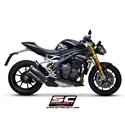 Uitlaat Twin CR-T titanium Triumph Speed Triple 1200RS (+RR)