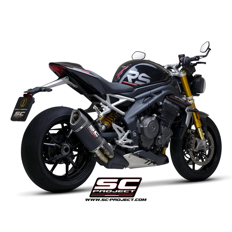 Uitlaat SC1-R GT carbon Triumph Speed Triple 1200RS (+RR)