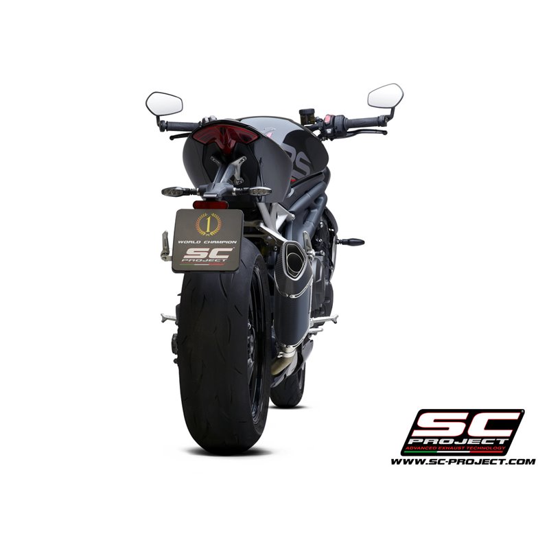 Uitlaat SC1-R GT carbon Triumph Speed Triple 1200RS (+RR)