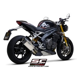 Uitlaat SC1-R GT titanium Triumph Speed Triple 1200RS (+RR)