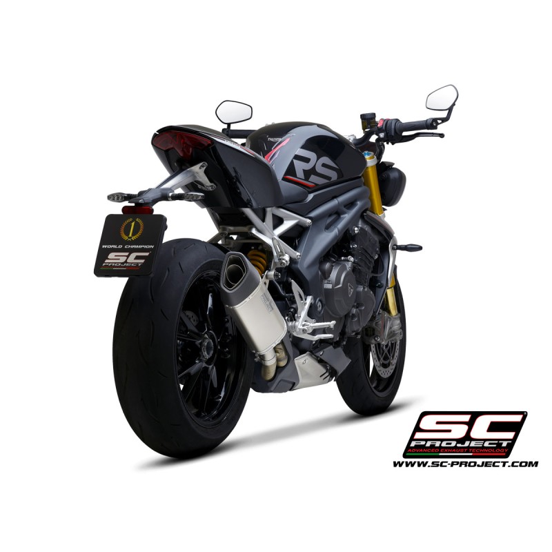 Uitlaat SC1-R GT titanium Triumph Speed Triple 1200RS (+RR)