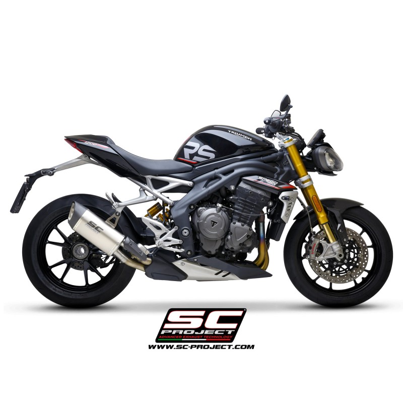 Uitlaat SC1-R GT titanium Triumph Speed Triple 1200RS (+RR)
