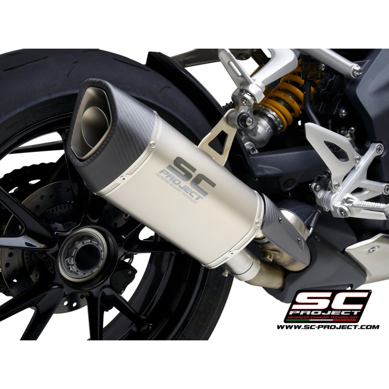 Uitlaat SC1-R GT titanium Triumph Speed Triple 1200RS (+RR)