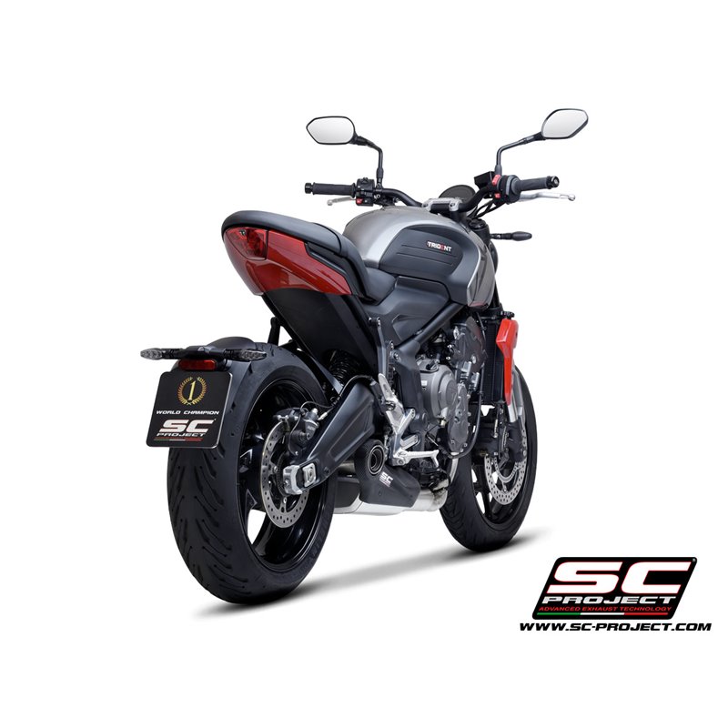 Uitlaatsysteem 3-1 STR-1 RVS Triumph Trident 660