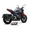 Full System 3-1 STR-1 matt black Triumph Trident 660