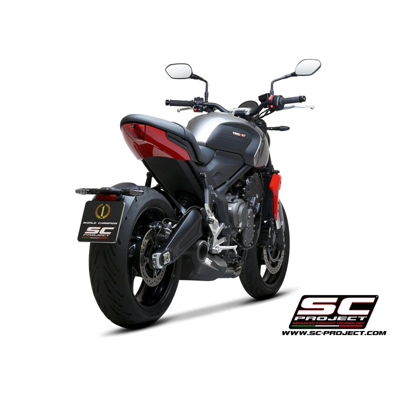 Full System 3-1 STR-1 matt black Triumph Trident 660