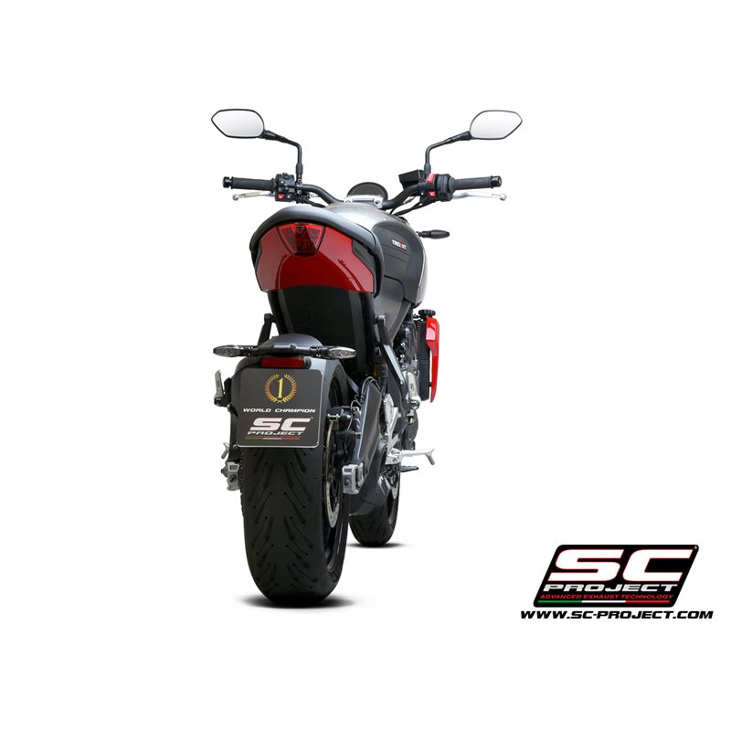 Full System 3-1 STR-1 matt black Triumph Trident 660