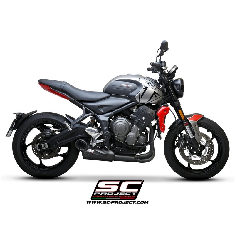 Full System 3-1 STR-1 matt black Triumph Trident 660